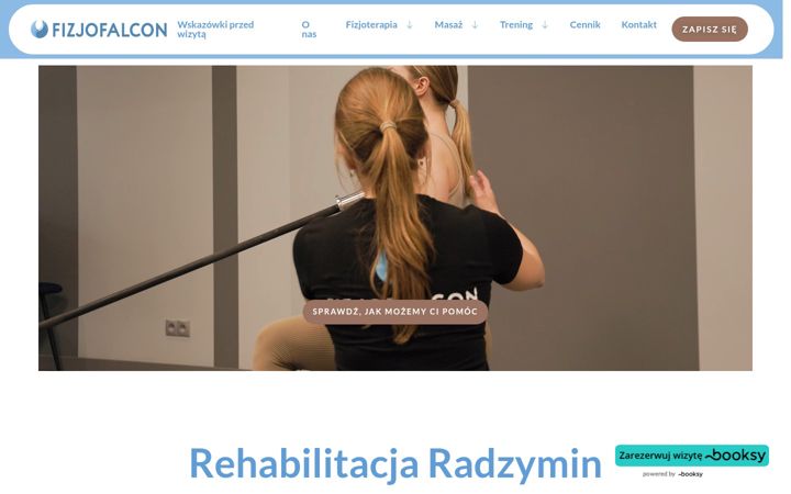 Screenshot of fizjofalcon.pl