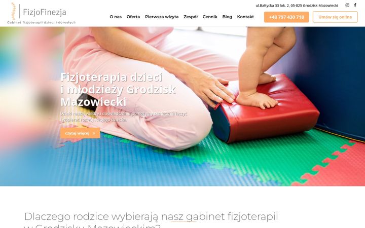Screenshot of fizjofinezja.pl