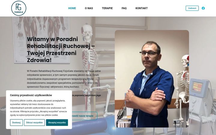 Screenshot of fizjogate.pl