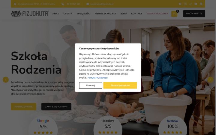 Screenshot of fizjohuta.pl
