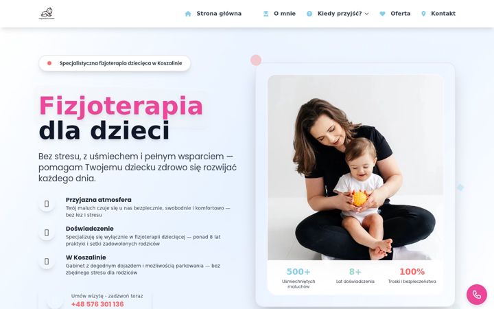 Screenshot of fizjokids-koszalin.pl