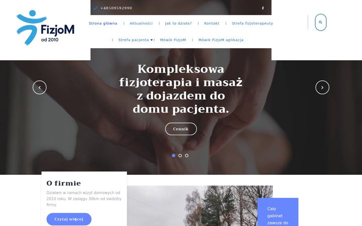 Screenshot of fizjom.com