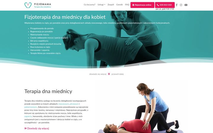 Screenshot of fizjomama.pl