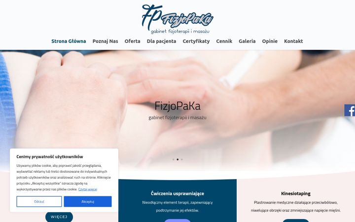 Screenshot of fizjopaka.pl