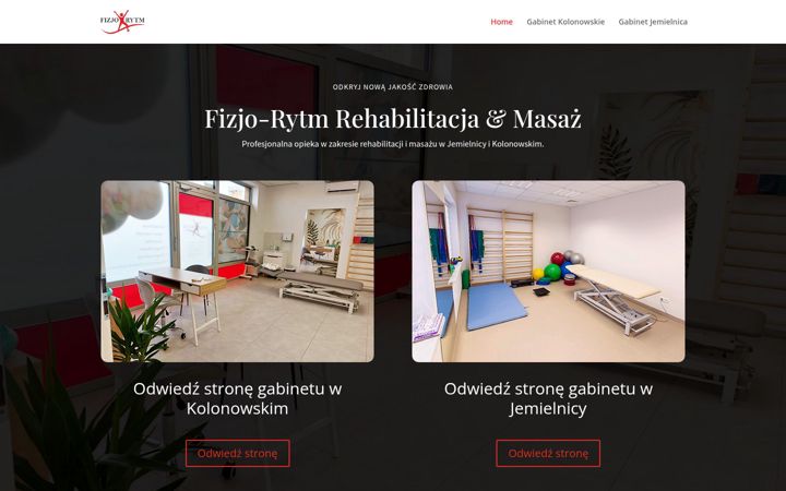Screenshot of fizjorytm.pl