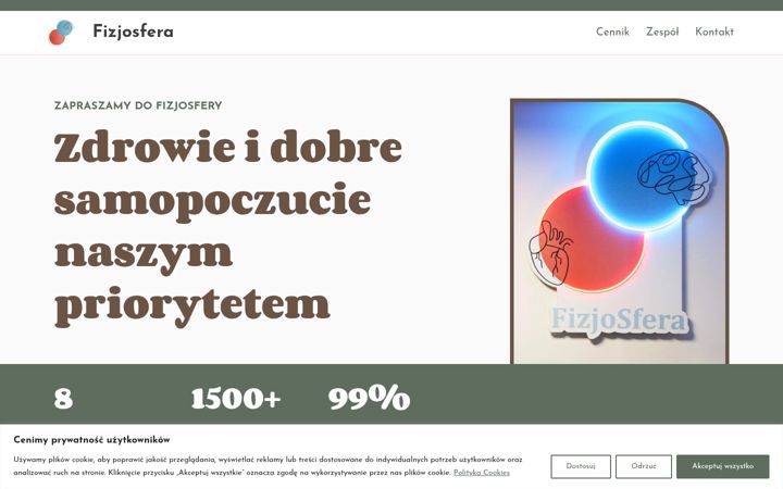 Screenshot of fizjosfera-suchylas.pl