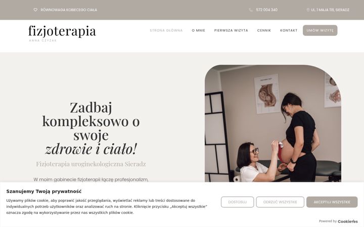 Screenshot of fizjoterapia-czyzak.pl