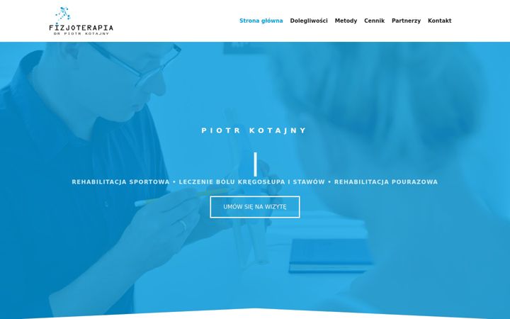 Screenshot of fizjoterapia-kotajny.pl
