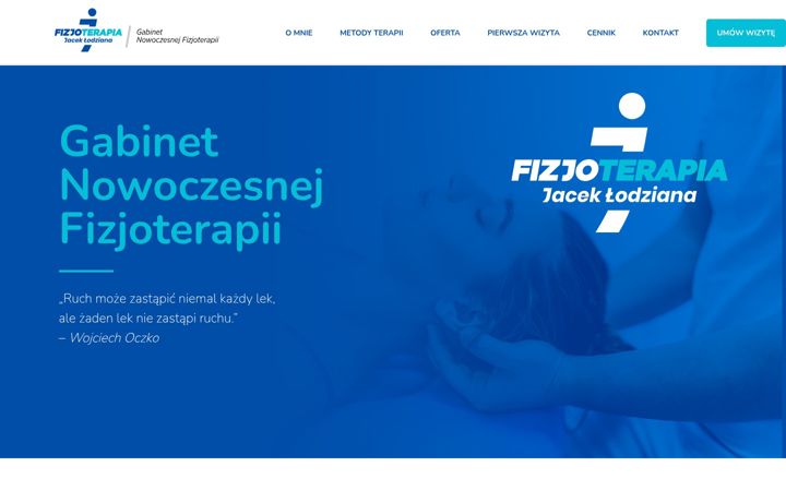 Screenshot of fizjoterapia-lodziana.pl