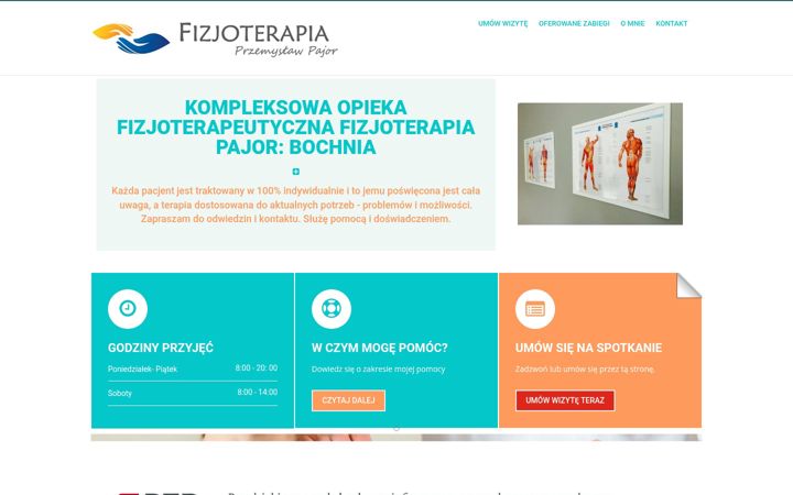 Screenshot of fizjoterapiabochnia.pl
