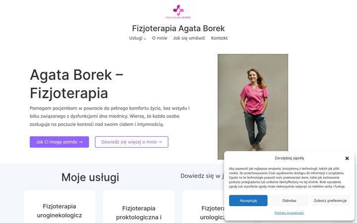 Screenshot of fizjoterapiaborek.pl