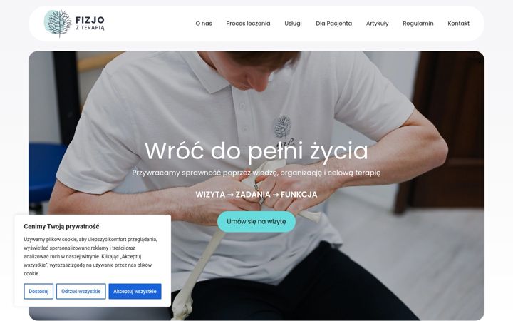 Screenshot of fizjozterapia.pl
