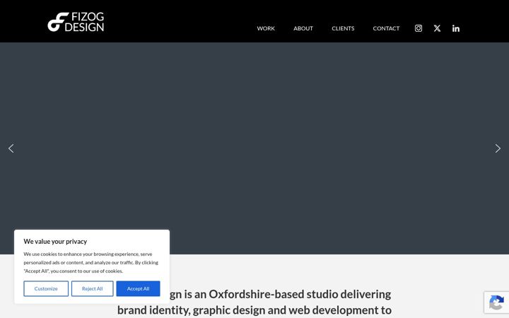 Screenshot of fizogdesign.co.uk