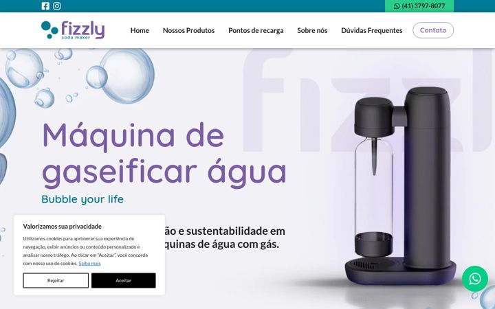 Screenshot of fizzly.com.br