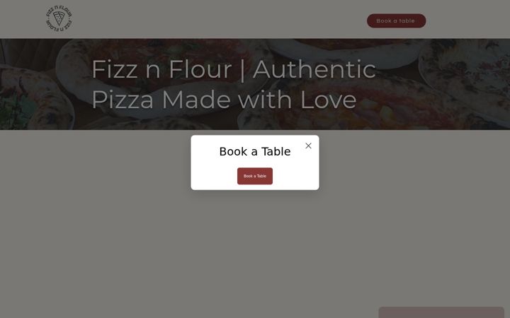 Screenshot of fizznflour.co.uk