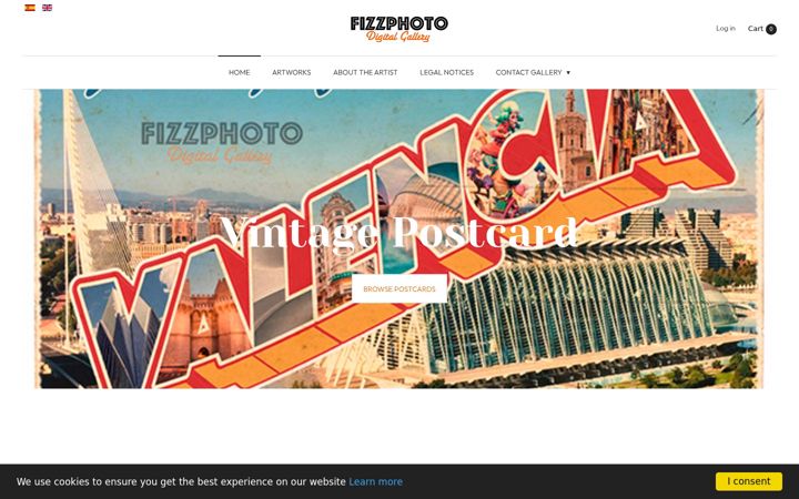 Screenshot of fizzphoto.com