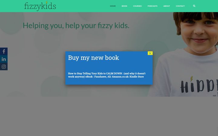 Screenshot of fizzykids.co.uk