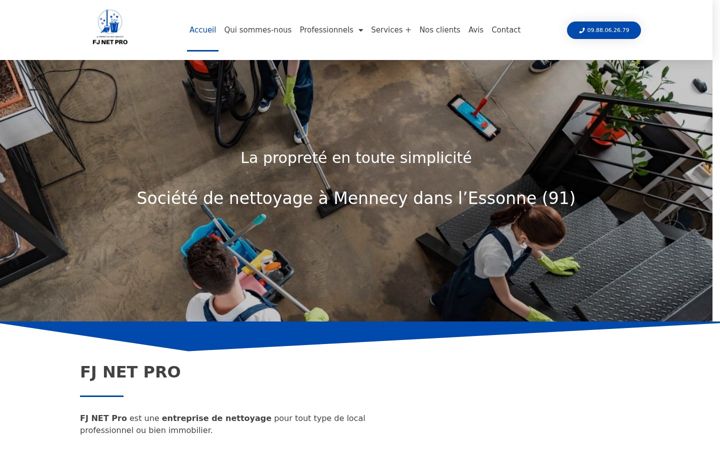 Screenshot of fj-nettoyage-pro.fr