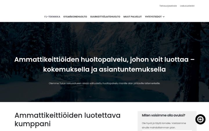 Ekrano kopija fj-tekniikka.fi