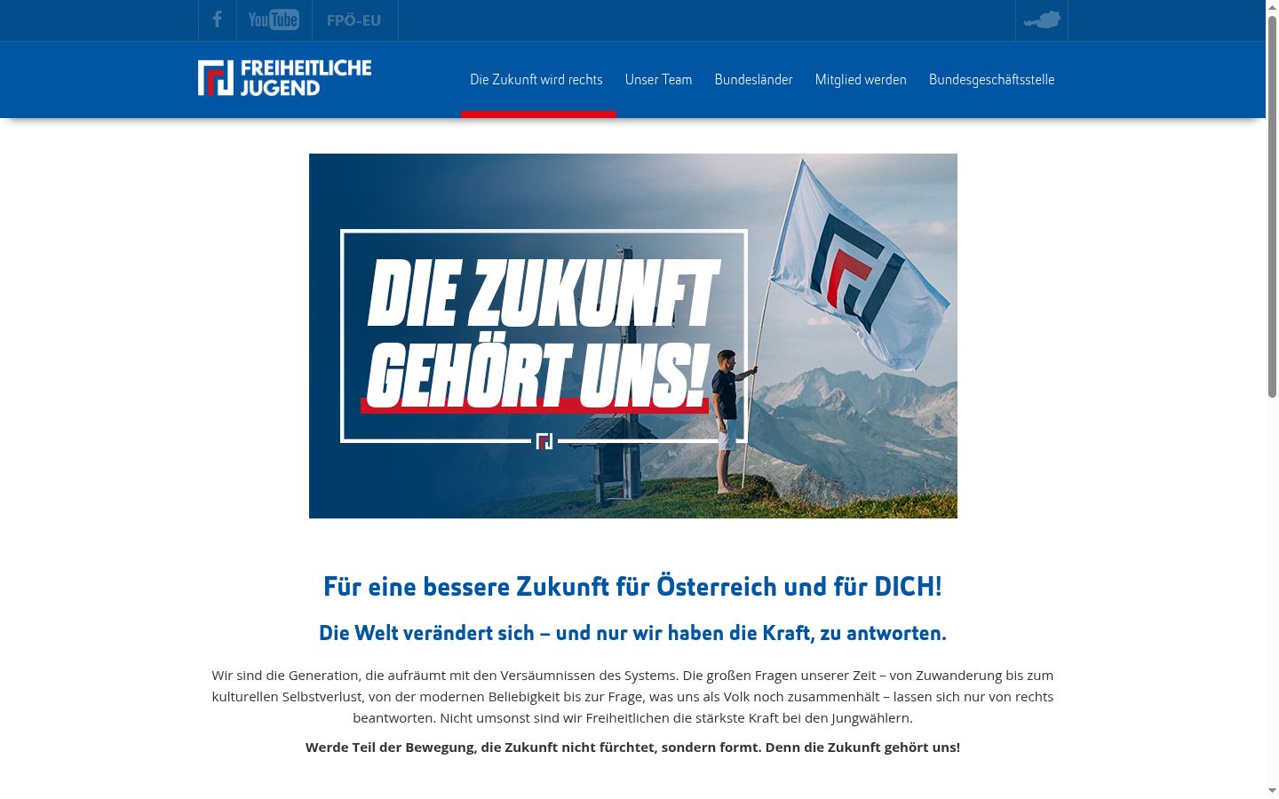 Screenshot des Einwilligungsbanners vor jeglicher Interaktion