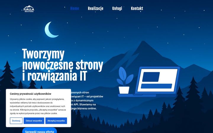 Screenshot of fjalla.pl