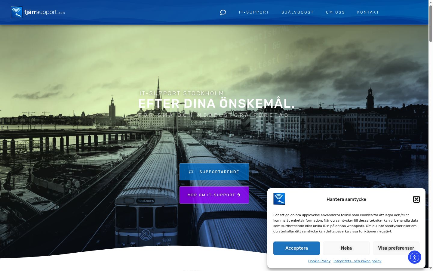 Screenshot tal-banner tal-kunsens muri qabel kwalunkwe interazzjoni