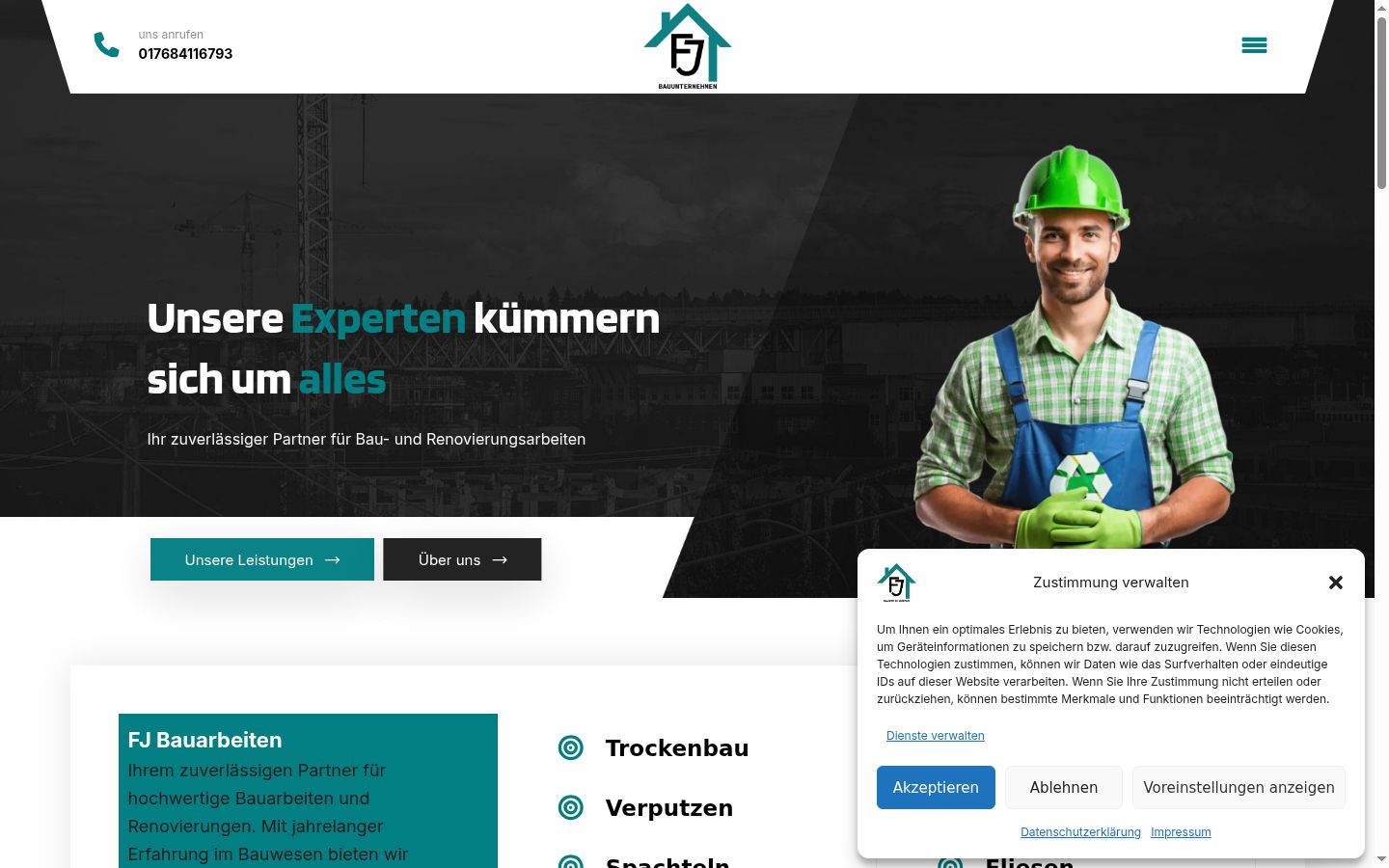Kuvakaappaus suostumusbannerista, joka näytettiin ennen mitään vuorovaikutusta