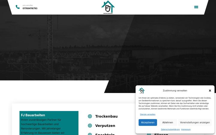 Screenshot of fjbauarbeit.de