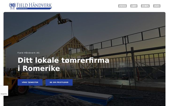 Skärmbild av fjeldhaandverk.no