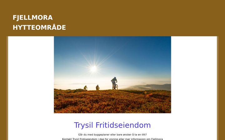 Screenshot of fjell-mora.no