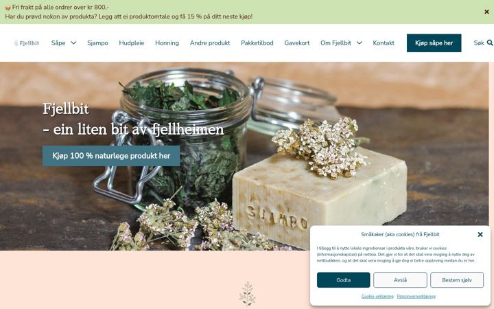 Screenshot of fjellbit.no