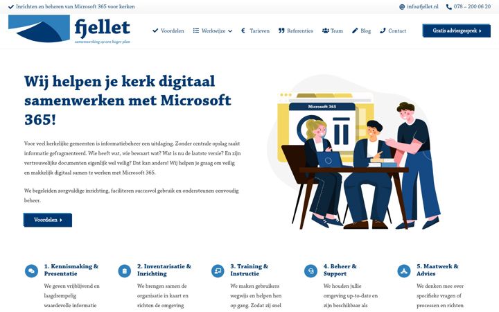 Screenshot of fjellet.nl
