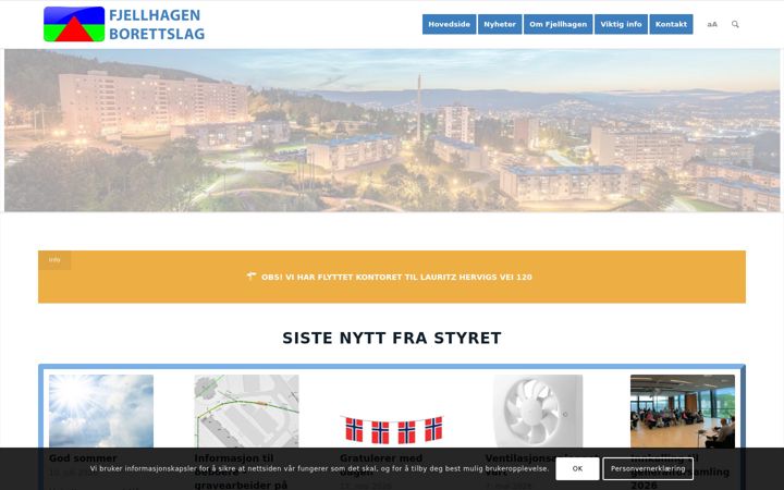 Screenshot of fjellhagen.no