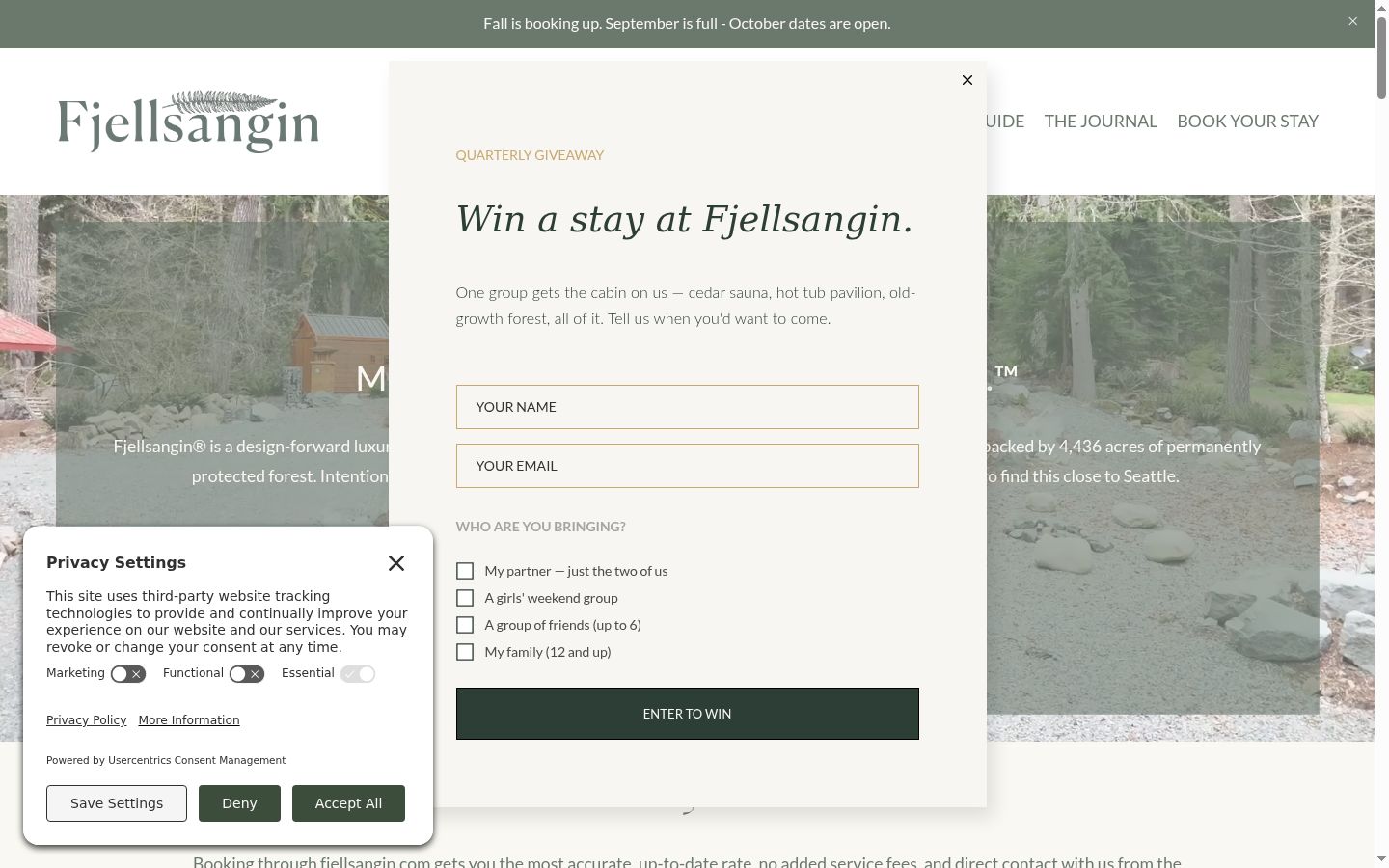 Captură de ecran a bannerului de consimțământ afișat înainte de orice interacțiune