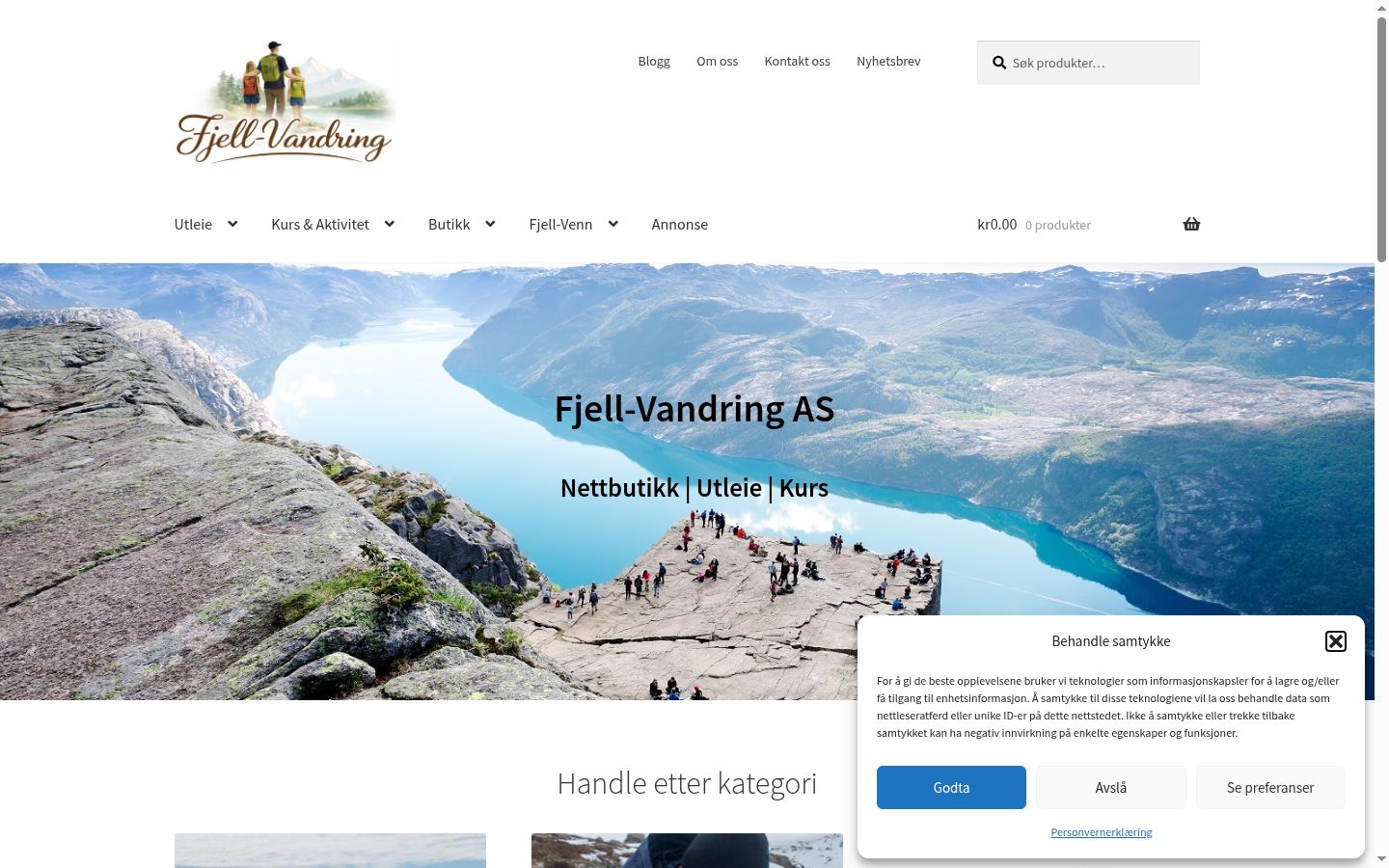 Screenshot tal-banner tal-kunsens muri qabel kwalunkwe interazzjoni