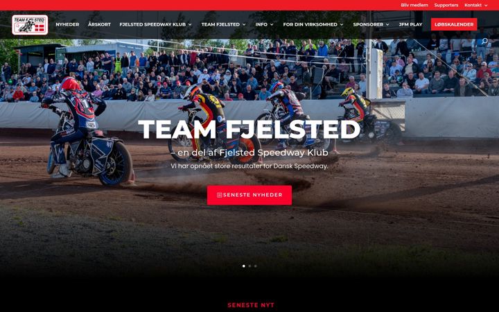 Screenshot of fjelsted-speedway.dk