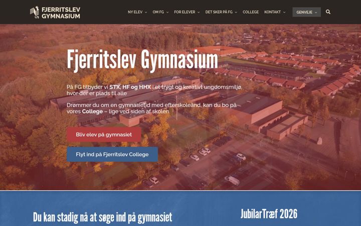 Screenshot di fjerritslev-gym.dk