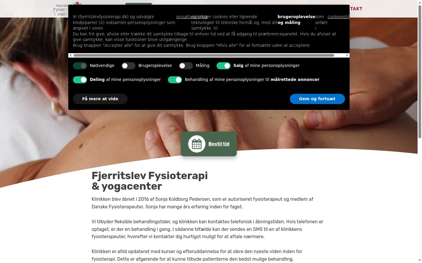 Ekrānuzņēmums ar piekrišanas baneri, kas tika rādīts pirms jebkādas mijiedarbības