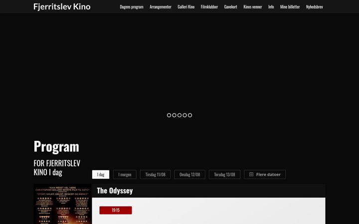Screenshot of fjkino.dk
