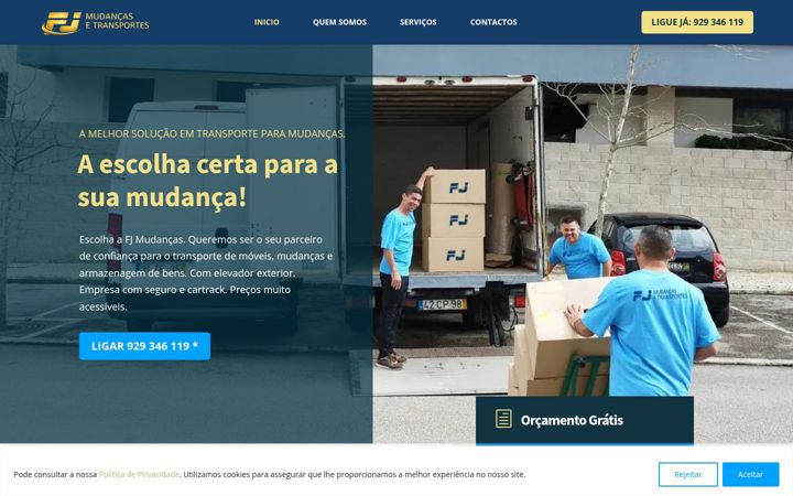 Screenshot of fjmudancas.pt