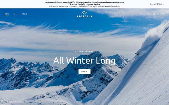 Screenshot of fjordalp.com
