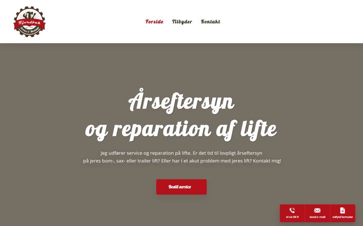 Screenshot of fjordbakservice.dk