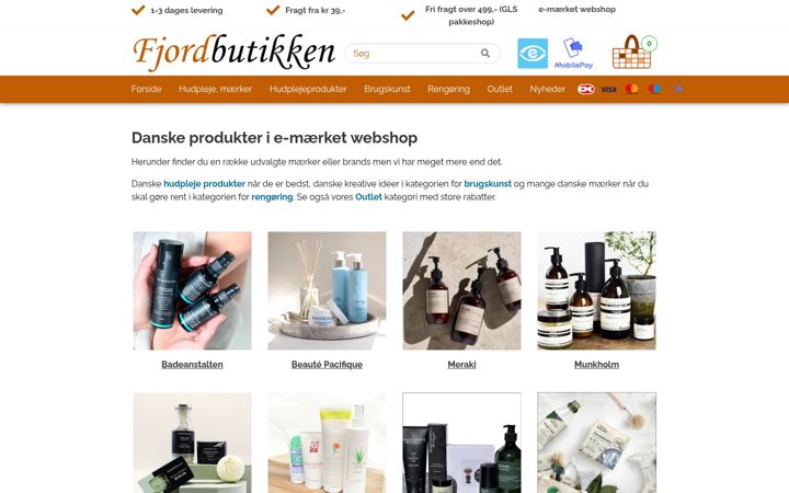 Screenshot of fjordbutikken.dk