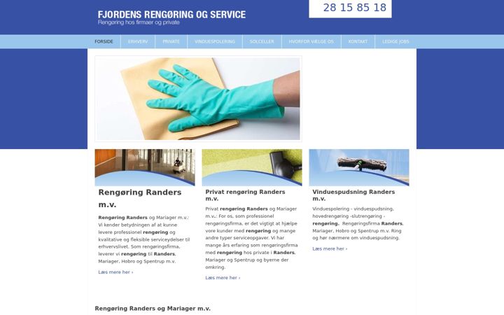 Screenshot of fjordens-service.dk