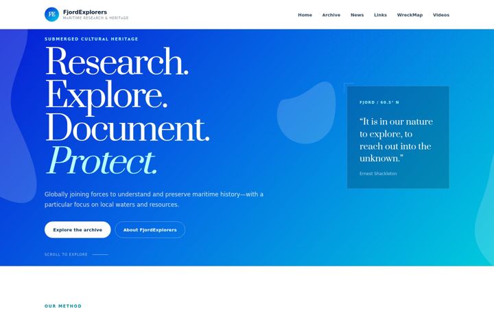 Screenshot of fjordexplorers.no