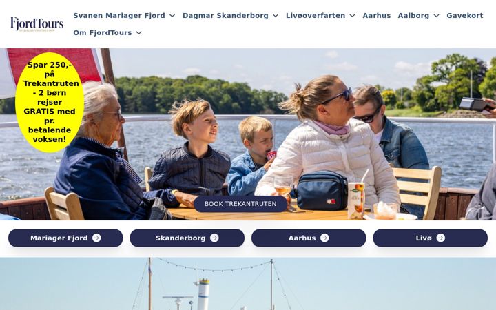 Screenshot of fjordtours.dk
