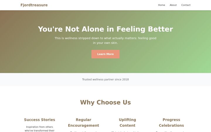 Screenshot of fjordtreasure.com