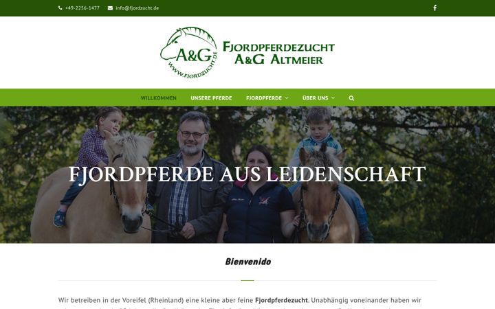 Screenshot of fjordzucht.de