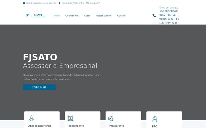 Screenshot of fjsatoassessoria.com.br