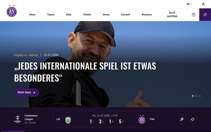 Screenshot of fk-austria.at